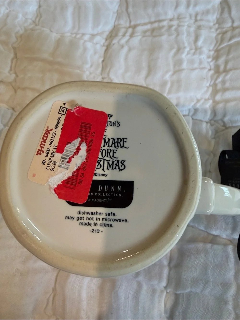 Rae Dunn White Mug with Black 'JACK' Lettering